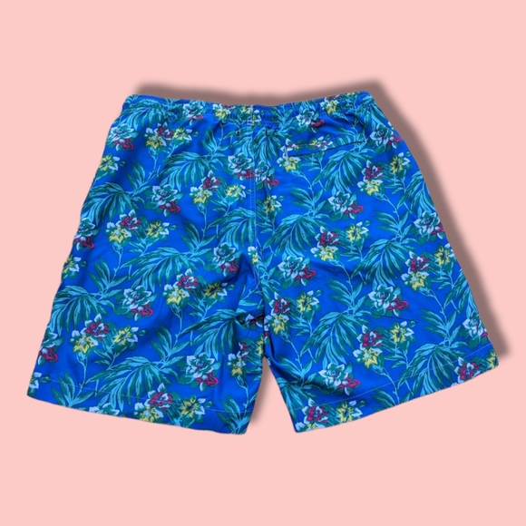 Chaps Swim Trunks Shorts Hawaiian Aloha Palms Print Men's Size Extra Large - Picture 3 of 9